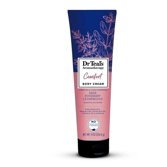 Dr Teal's Aromatherapy Comfort Body Cream with Sage, Rosemary, & Cedarwood, 8oz - Picture 1 of 6